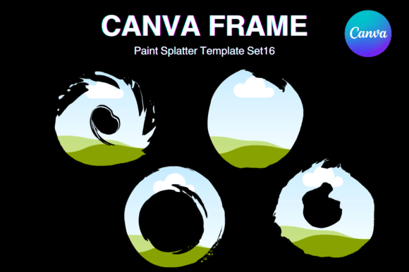 Artistic Texture: Using the Paint Brush Brush Stroke Canva Frame_16