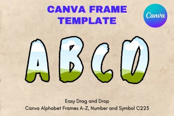 Canva Letters Frame Alphabet Template223: A Deep Dive into This Versatile Design Asset