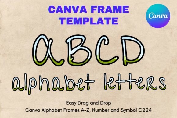 Canva Letters Frame Alphabet Template224: A Designer's Guide