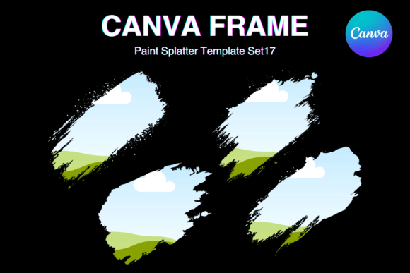 Creative Design with Paint Brush Brush Stroke Canva Frame_17