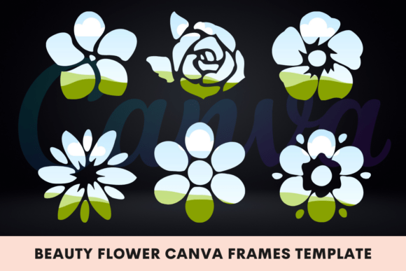 Elegant Floral Framing: The Beauty Flower Canva Template