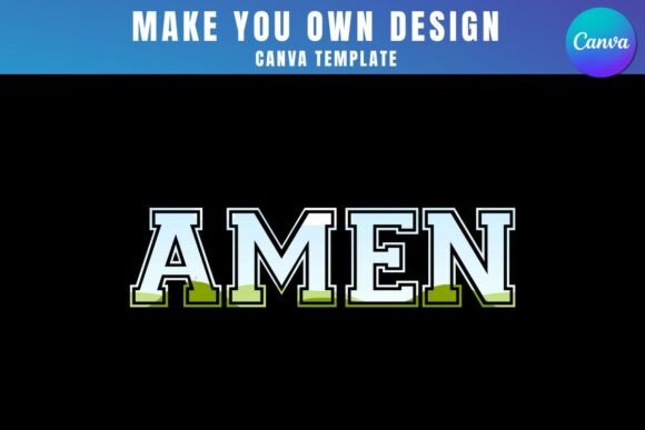 Elevate Your Graphics with Amen Canva Frame Template Design