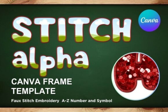 Faux Embroidery Canva Frame Letters_23: A Designer's Guide