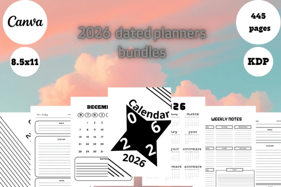 Master Your Year with the Best Simple 2026 Dated Planners Bundle
