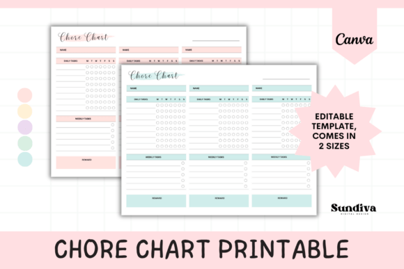 Streamline Your Household with This Editable Canva Template