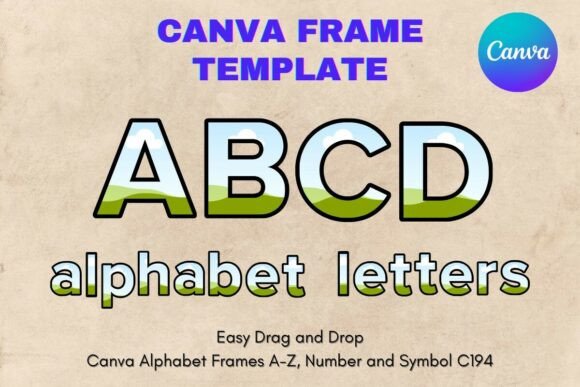 Unleashing Creativity with Canva Letters Frame Alphabet Template194