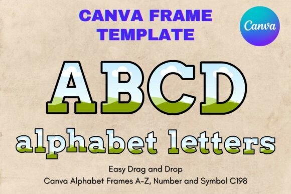 Unlock Custom Branding: The Canva Letters Frame Alphabet Template198