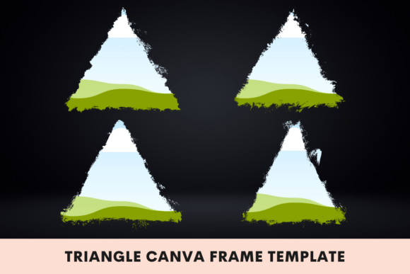 Unlock Modern Design: The Triangle Canva Frame Template